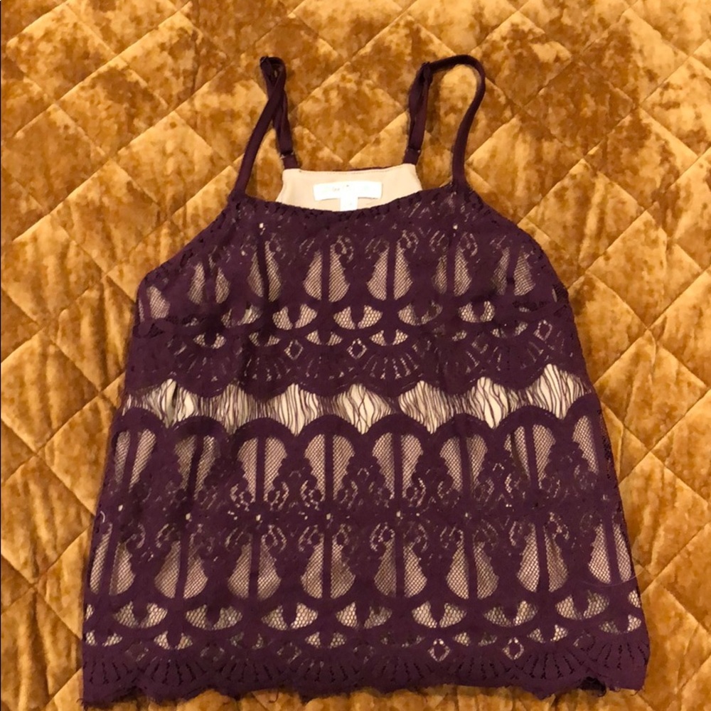 Lace tank top